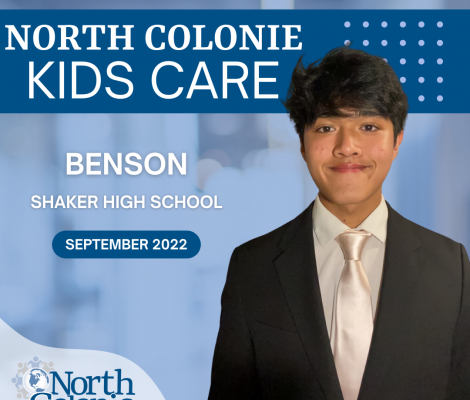 picture of Benson, North Colonie's Sept. 2022 Kids Care Recipient