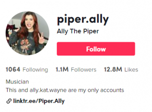 Piper Ally Tik Tok profile photo