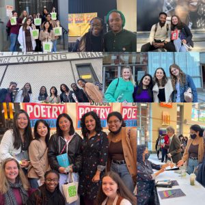 collage of students at Poetry Festival