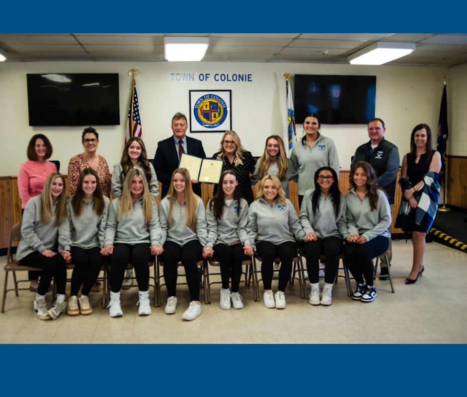 Cheer Team at Town of Colonie recognition