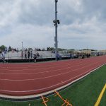 pictures of stadium, track and athletes at 71st annual 5th grade track meet