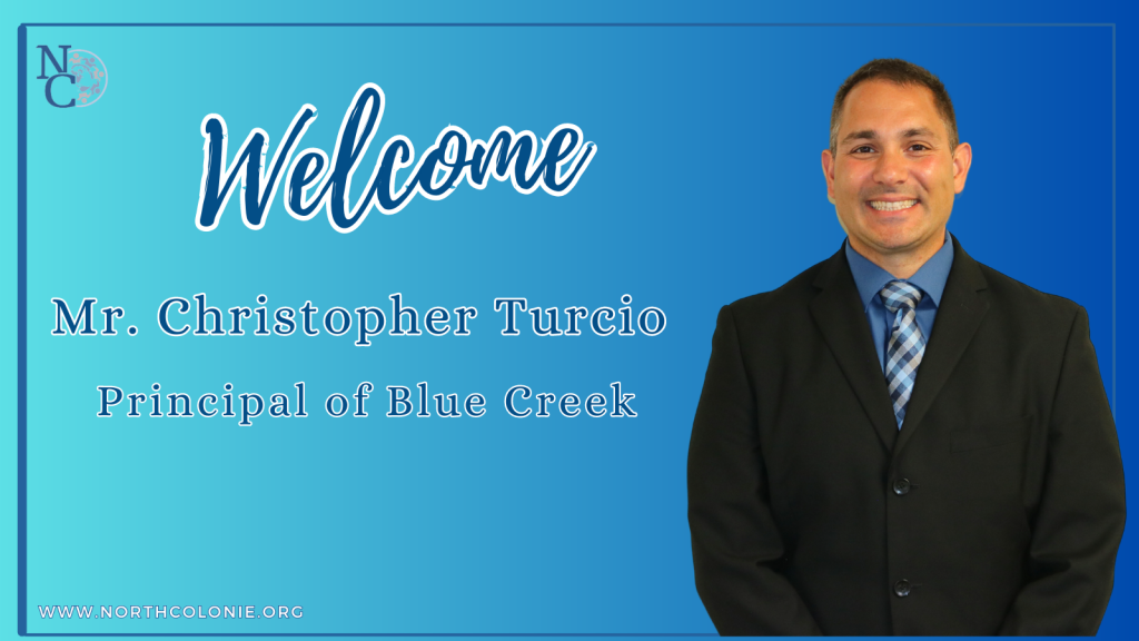 This is an image of Christopher Turcio.  The principal of Blue Creek.