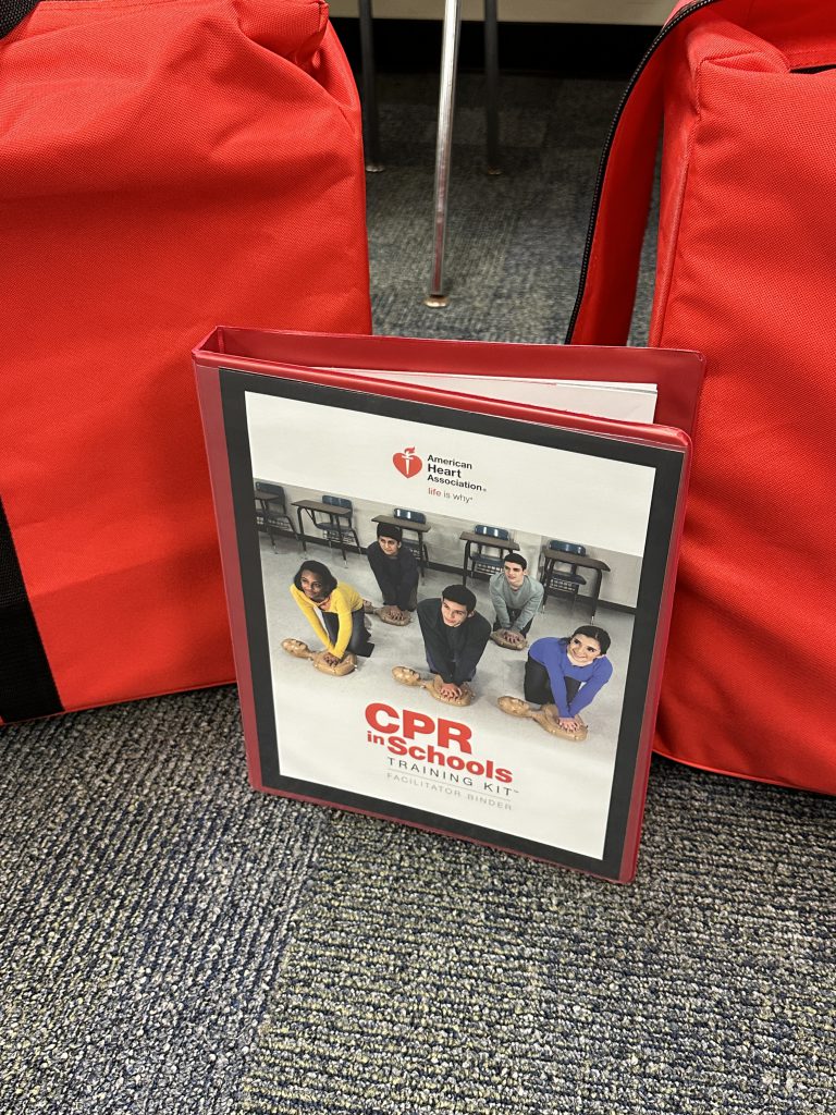 An image of a CPR training manual.