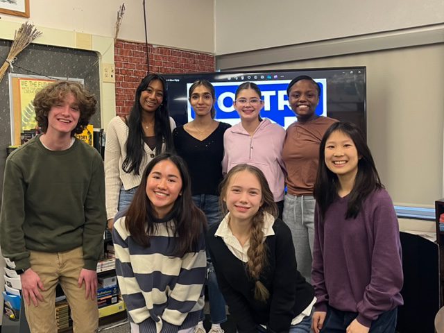 Image of Shaker High School students attending the Poetry Out Loud competition